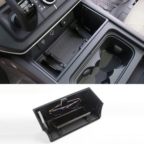 Boîte De Rangement ABS Porte Voiture – Organisateur Intérieur Pour Land Rover Defender 110 2020-2022 (Noir)