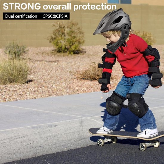 Fullface helm met 2-in-1 bescherming voor kinderen