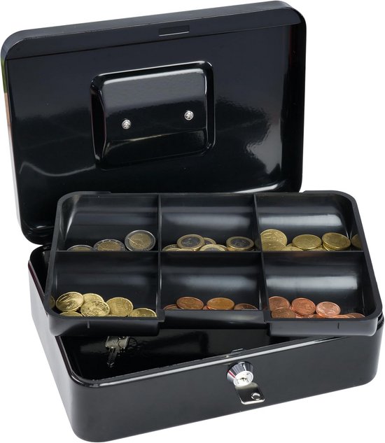 HMF 42151-02 geldcassette, afsluitbaar, met muntentelbord en HMF 42151-02 geldcassette, afsluitbaar, met muntentelbord en
