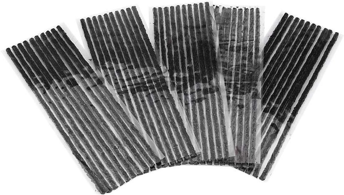 50 Stuks Universele Tubeless Bandenreparatiesets Rubber Strips voor Auto en Motor