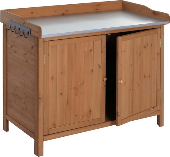 Hillhout tuinkast/buitenkeuken, afm. 62 x 56 cm, hoogte 168 cm, douglas bij