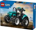 Doos van LEGO City Tractor 60498 met tractor in een veld.