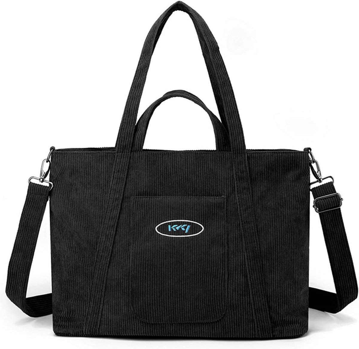 Grote Corduroy Tote Bag Dames Schoudertas Handtas Crossbody Tas