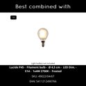 Ampoule LED ronde dépolie, ø 4,5 cm, culot E14.