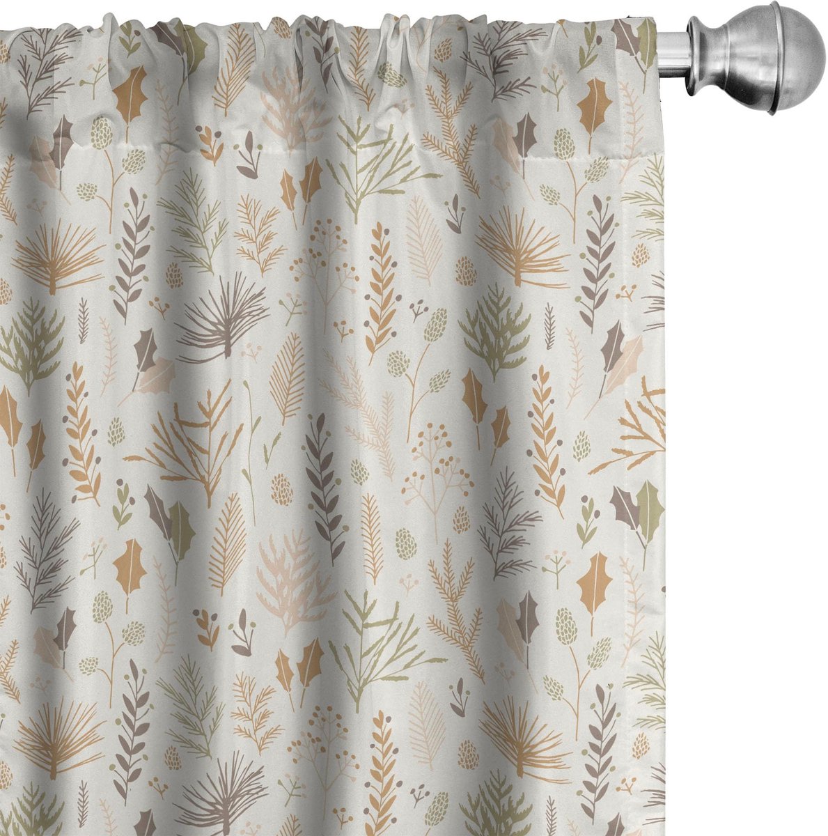 ABAKUHAUS Botanische Gordijnen – 2-delig (75x175 cm) – Multicolor, Halverdonkerend Mehrfarbig