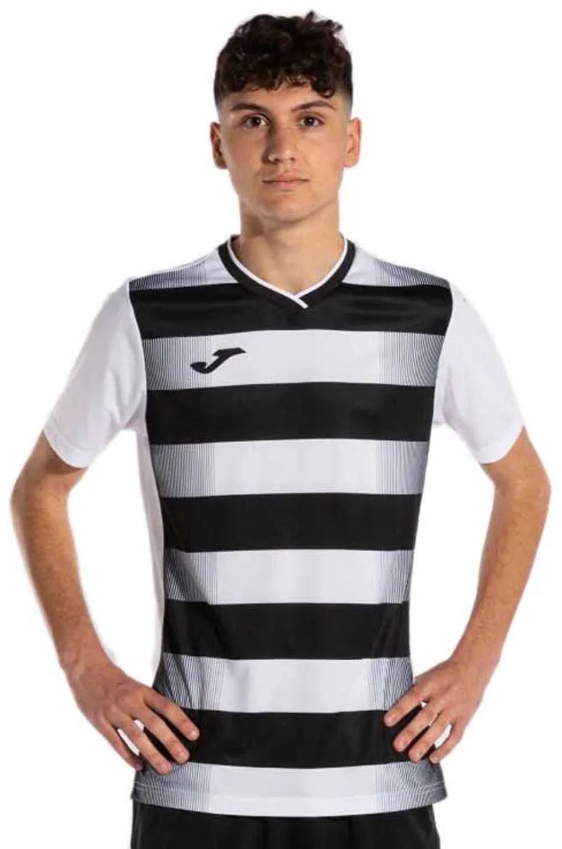 Joma Europa V T-shirt Met Korte Mouwen Wit M Man