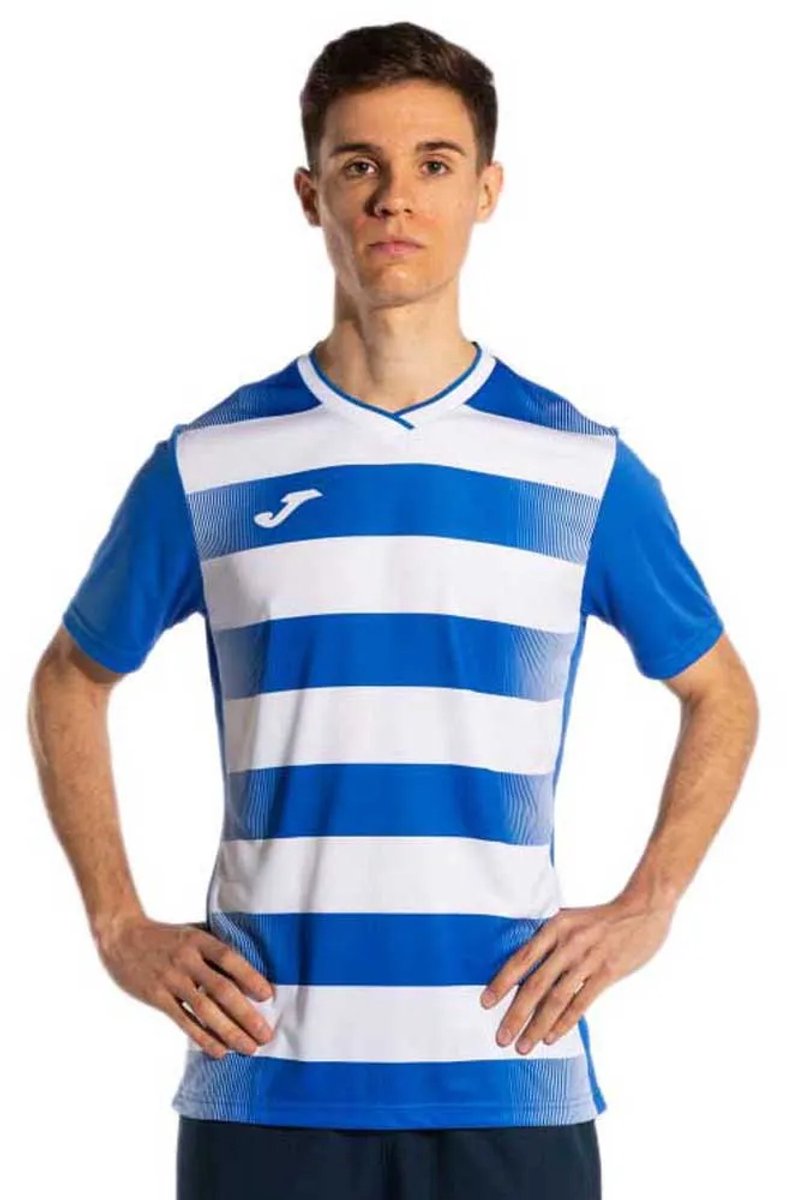 Joma Europa V T-shirt Met Korte Mouwen Blauw M Man