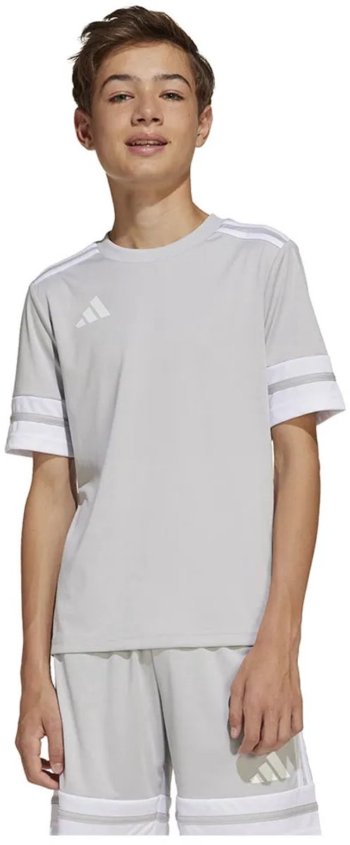 Adidas Squadra 25 T-shirt Met Korte Mouwen Grijs 11-12 Years Jongens,Meisjes