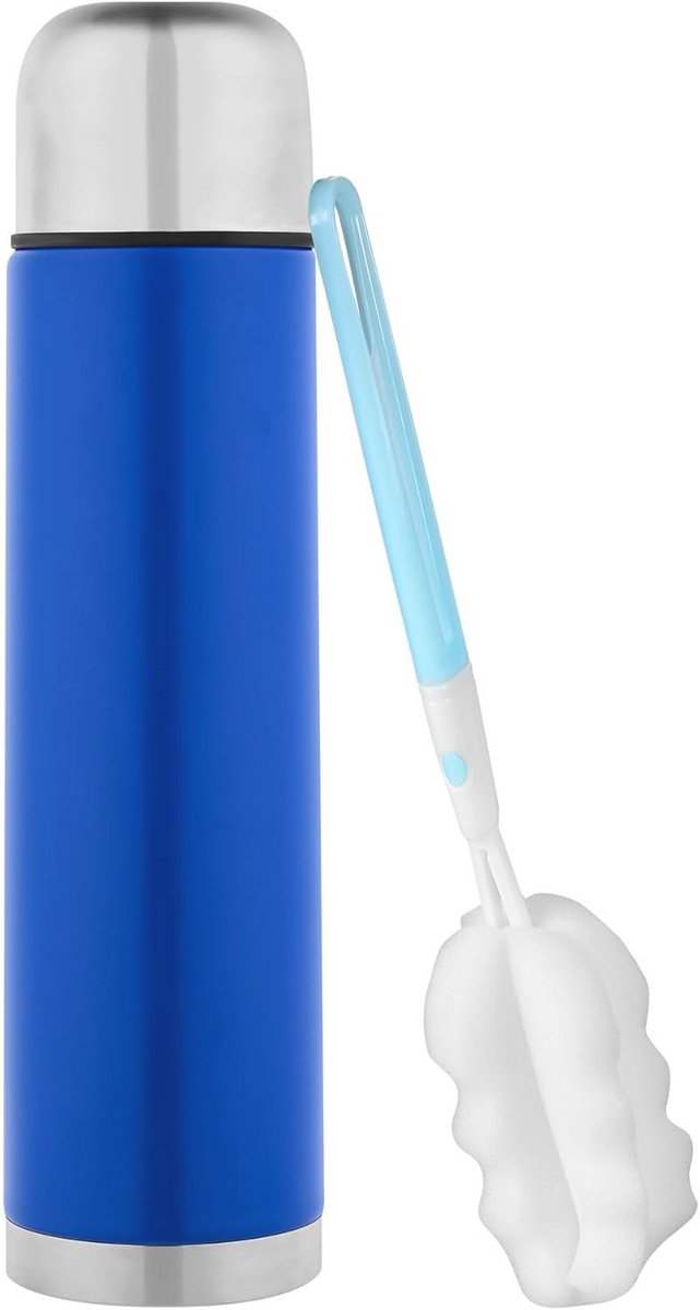 Vacuüm-geïsoleerde roestvrijstalen thermosfles 1 liter met drinkbeker