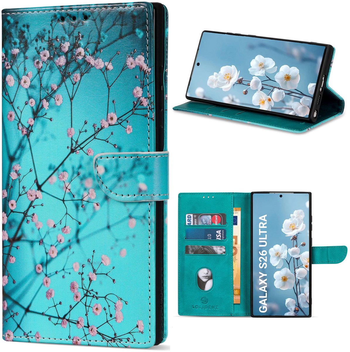 Solidenz hoesje - Geschikt voor Samsung Galaxy S26 Ultra - Bookcase - Sierkers