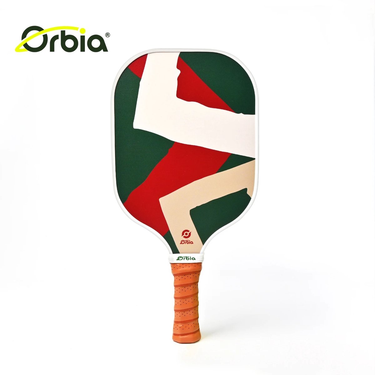 Orbia Pickleball Racket - Pickleball Paddle - Voldoet aan USA Pickleball richtlijnen - Groen - Wit - Rood