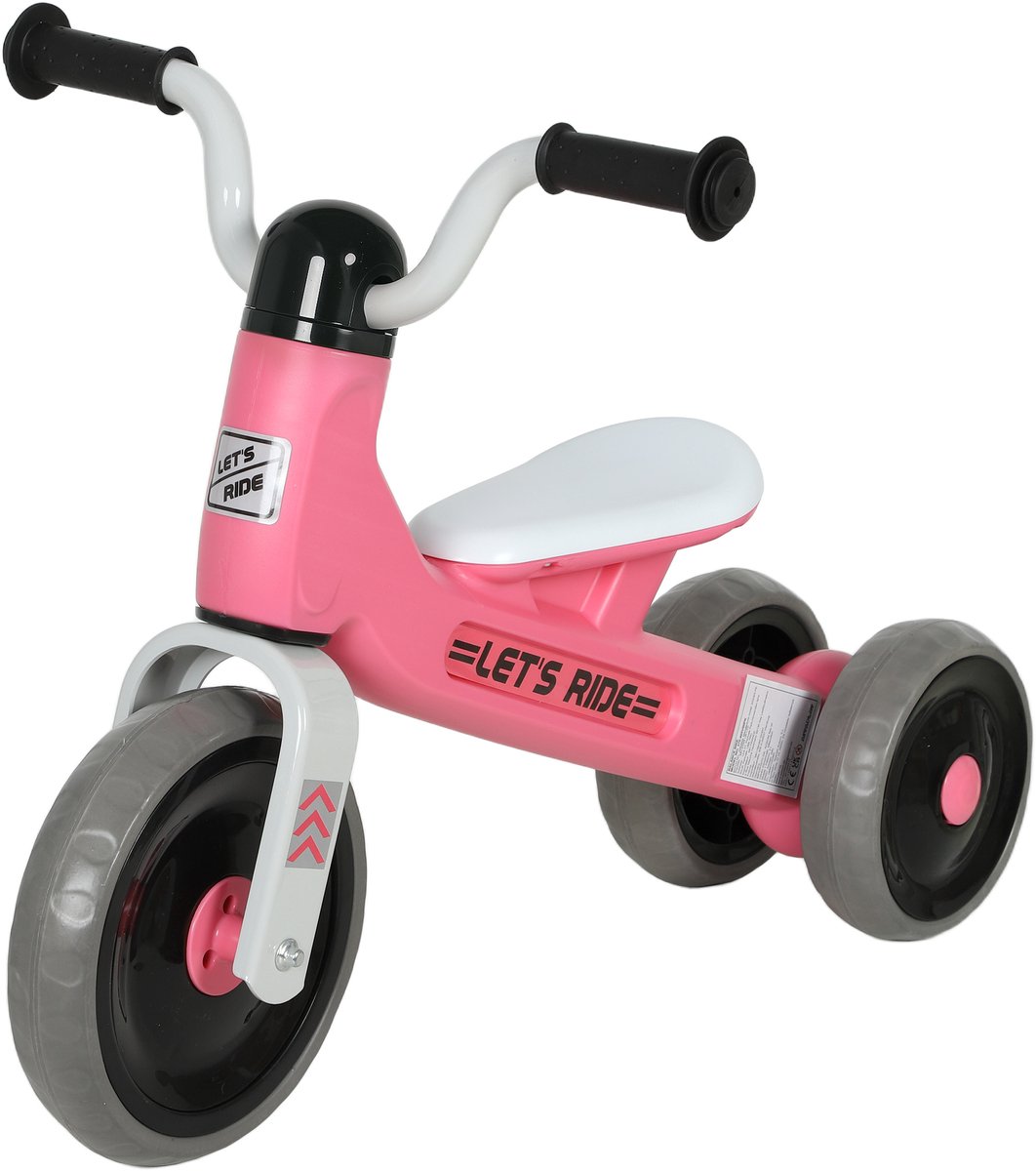 AIYAPLAY Loopfiets voor kinderen - Metaal - 69x40x49cm - Roze