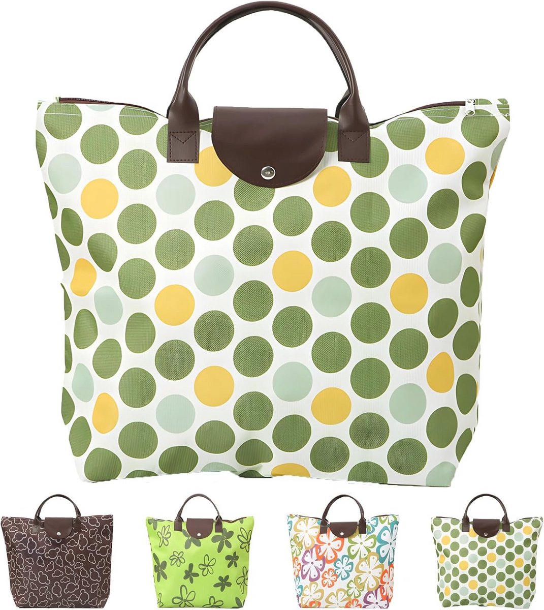 Stijlvolle Canvas Draagtas voor Vrouwen - Boodschappentas en Strandtas met Rits
