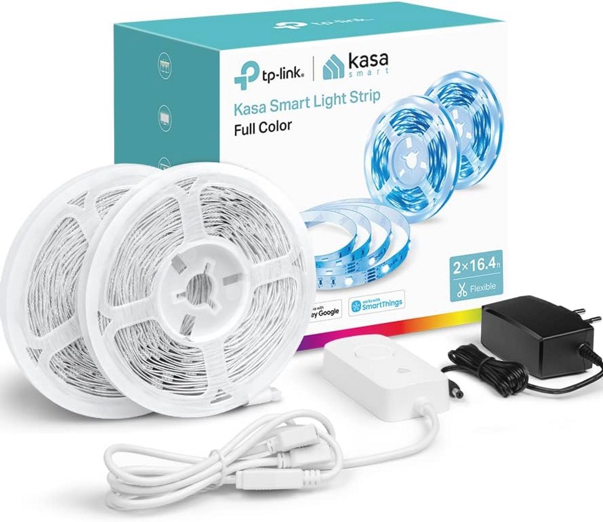 Slimme LED Strip Licht met Wi-Fi en RGB Kleuren - 10 meter (2 rollen van 5 meter)