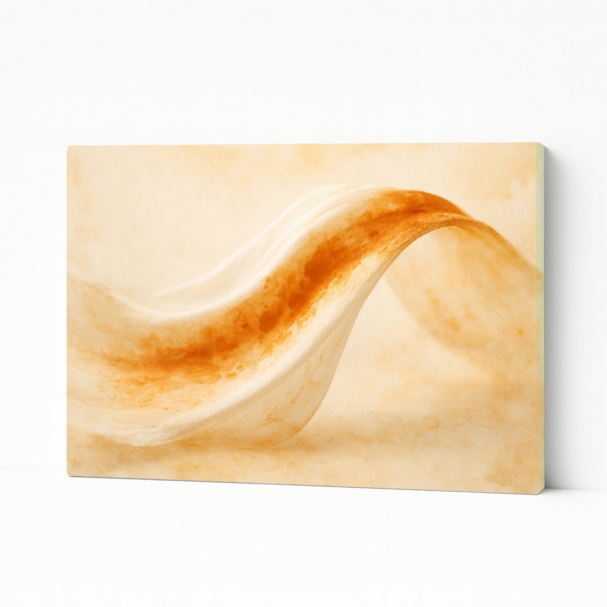 Golvende sluier – kunstobject – wandkunst – Canvas schilderij – 70x50 cm