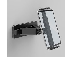 Wandhouder voor Tablet en Telefoon 4,7-12,9 Inch - 360° Draaibaar - Uittrekbare Arm - Zonder Boren