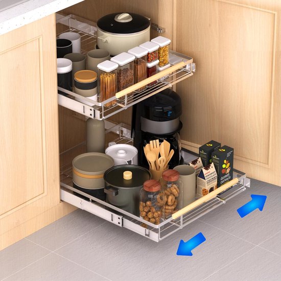 BROËL Organizer - Ladekast - Opbergrek - Aanrecht Organiser - Keuken