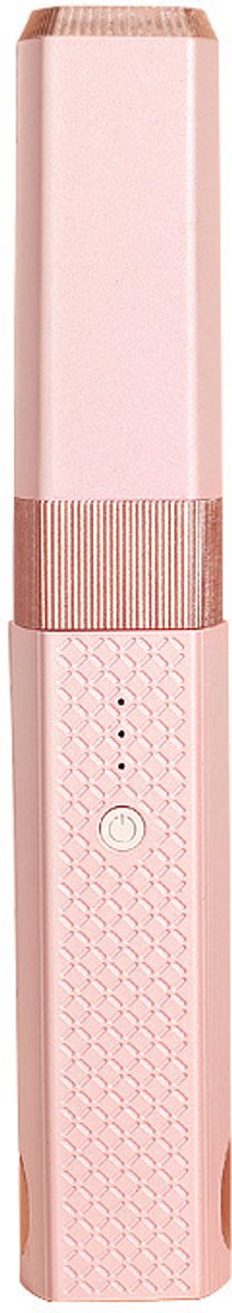 Stijltang - Draadloze stijltang - Draadloze USB-stijltang - Mini keramische stijltang - 3 draagbare stijltangen met constante temperatuur voor op reis (roze)