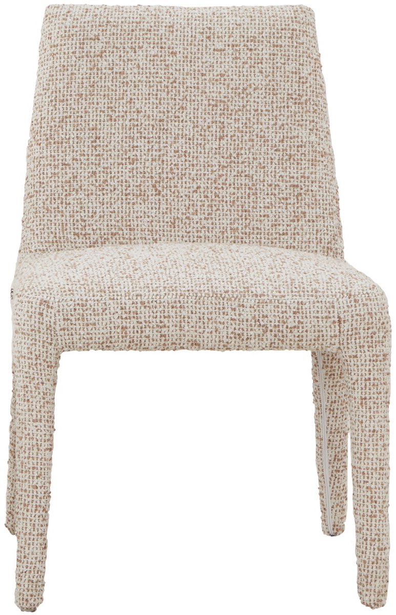 DÉJA Living Eetkamerstoel Méline - Stof - Taupe - Set van 2
