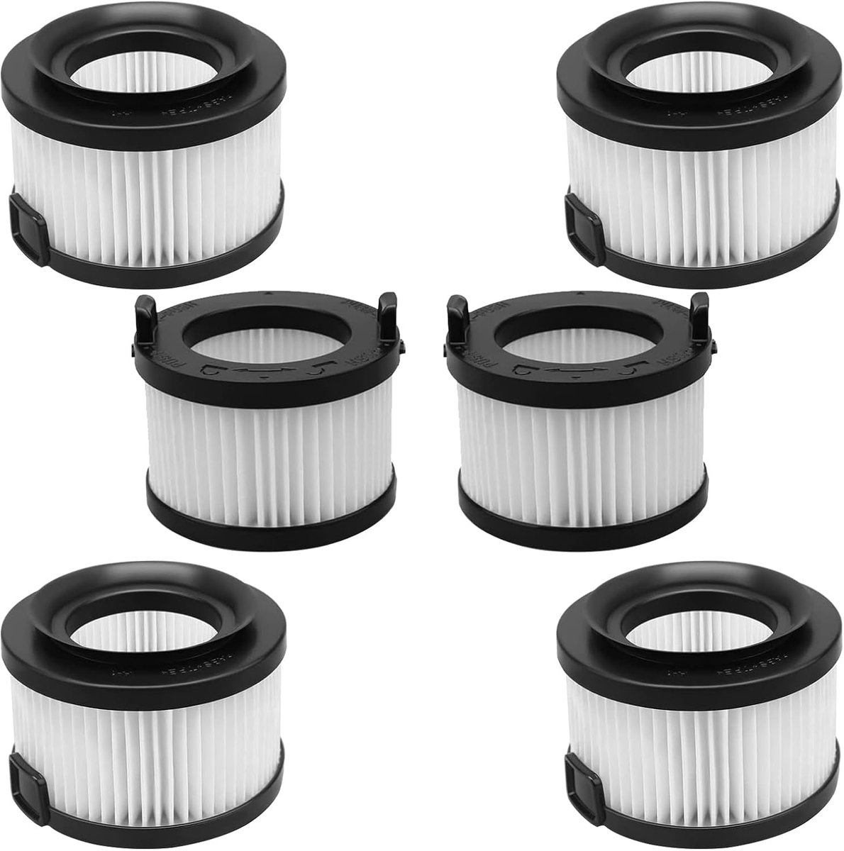 6 stuks Vervanging HEPA Filter - geschikt voor LEVOIT VortexIQ 40-RF Vacuum Cleaner - 2 hoofdfilters 4 voorfilters onderdeel