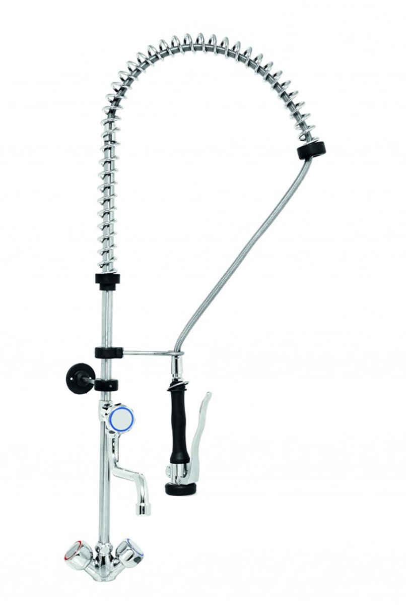 Monolith® - Professionele Horeca kraan - Voorspoeldouche - mengkraan - RVS / INOX spoelkraan - 48x14x103 cm (DxBxH) - 7 kg - 6805