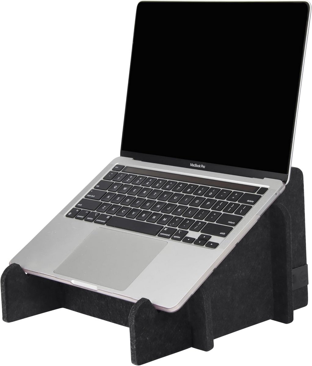 Felt Laptopstand voor 11-17 inch - Gemaakt van Gerecycled PET-felt - Ergonomisch & Draagbaar - Antislip Ontwerp