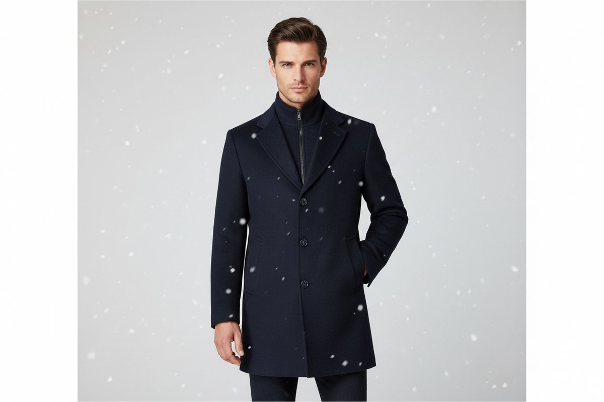 GENTS - Coat windvanger - Polyblend - Blauw - Maat 50/50