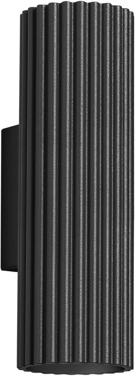 Aluminium Plafondlamp en Wandlamp - Karbon Zwart - 6,5 x 8,5 x 20 cm