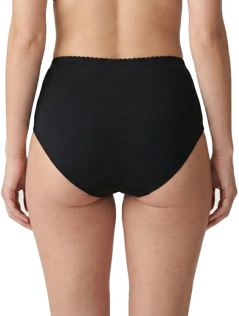 Fine Woman 9-pak dames slip kant - 9039 - Goedkope Multipack onderbroeken - Elastisch katoen - Zwart / L