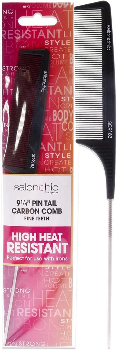 Carbon kam met fijne tanden - Hittebestendig voor styling en ontwarren