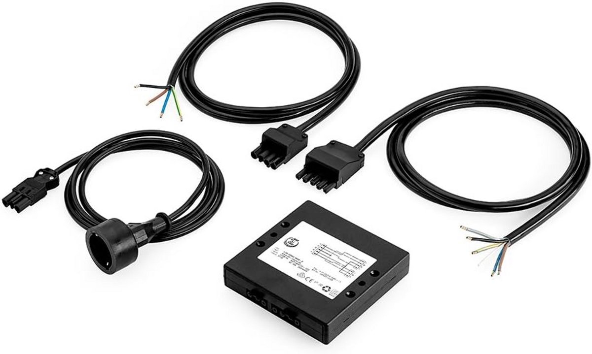 Verdeelkast voor Keukenapparatuur 2m Kabel Zwart