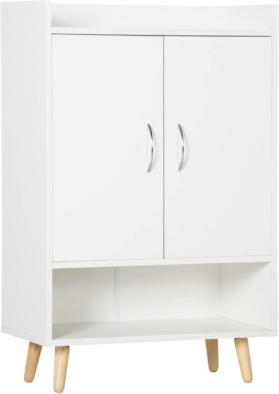 IDMarket - LUIS schoenenkast met 3 deuren met plank in industrieel design