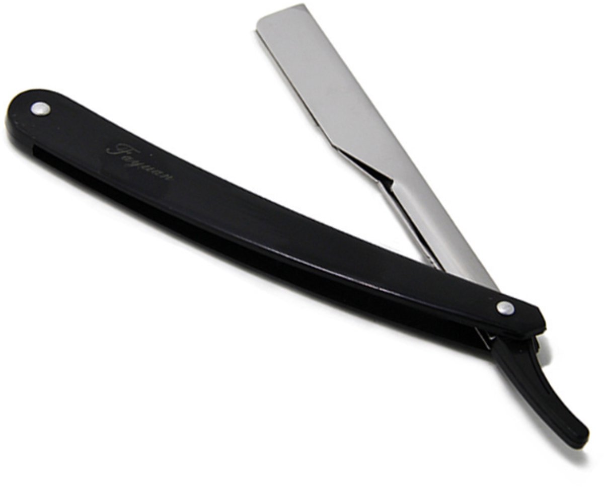 Scheermes - Barbiersmes - Kappersmes - Inklapbaar - Shavette - Klapmes - Mesje - Shaving - Nat scheren - Jonyx