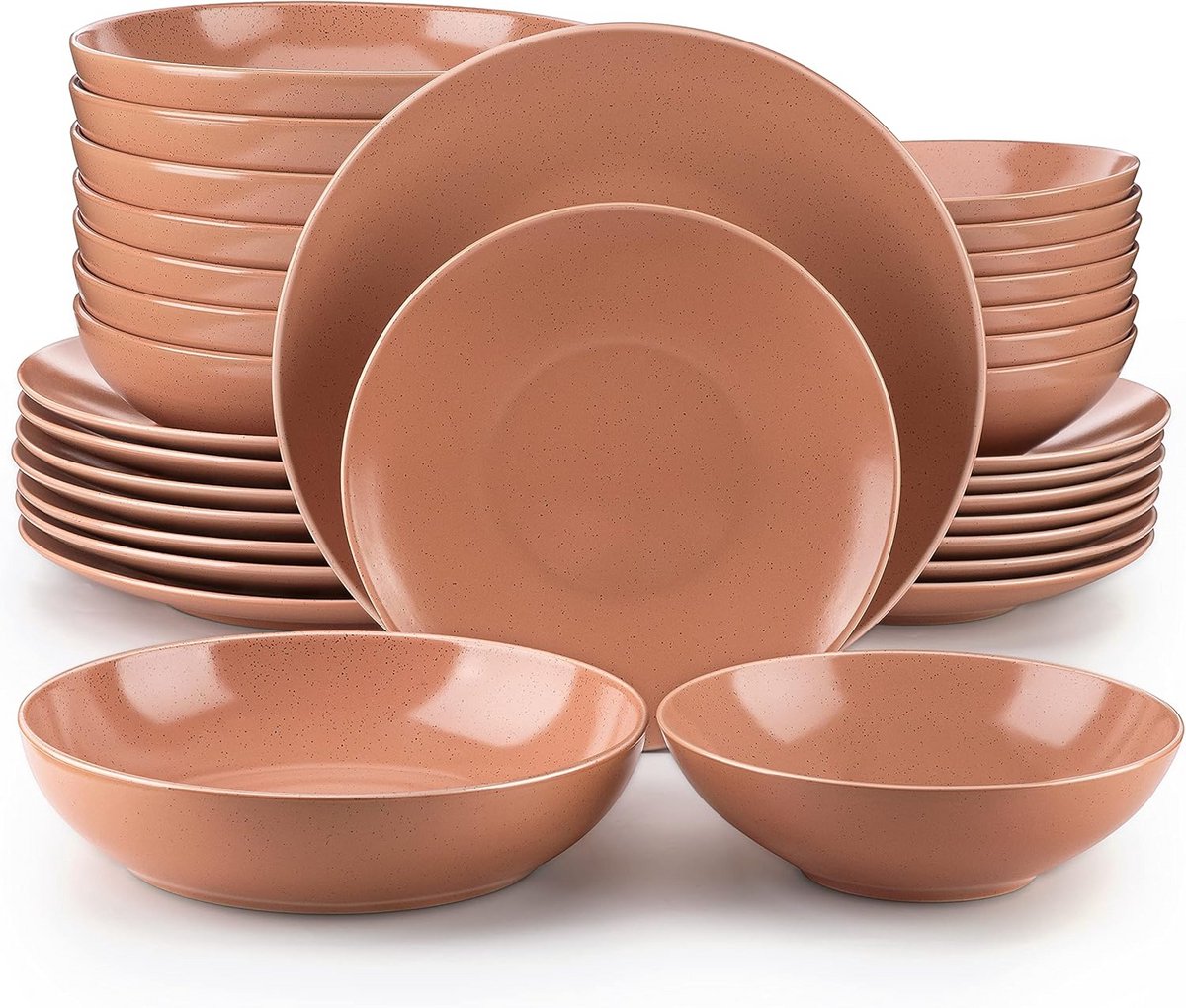 Modern 32-delig Aardewerk Tafelservies voor 4-12 Personen - Sesamdesign