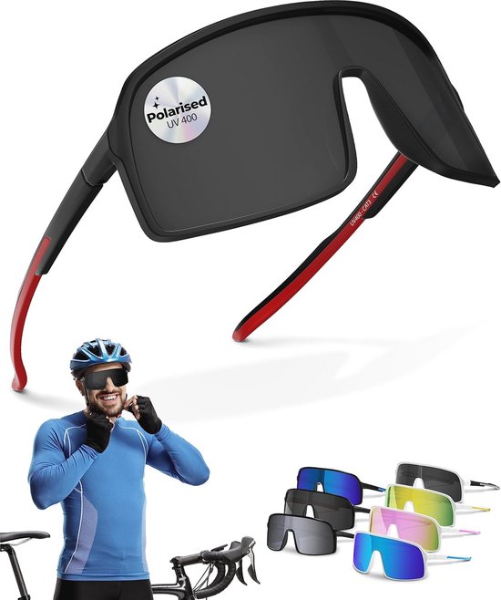Lunettes de soleil de Sport XL surdimensionnées Met HD Vision et Lenz ...