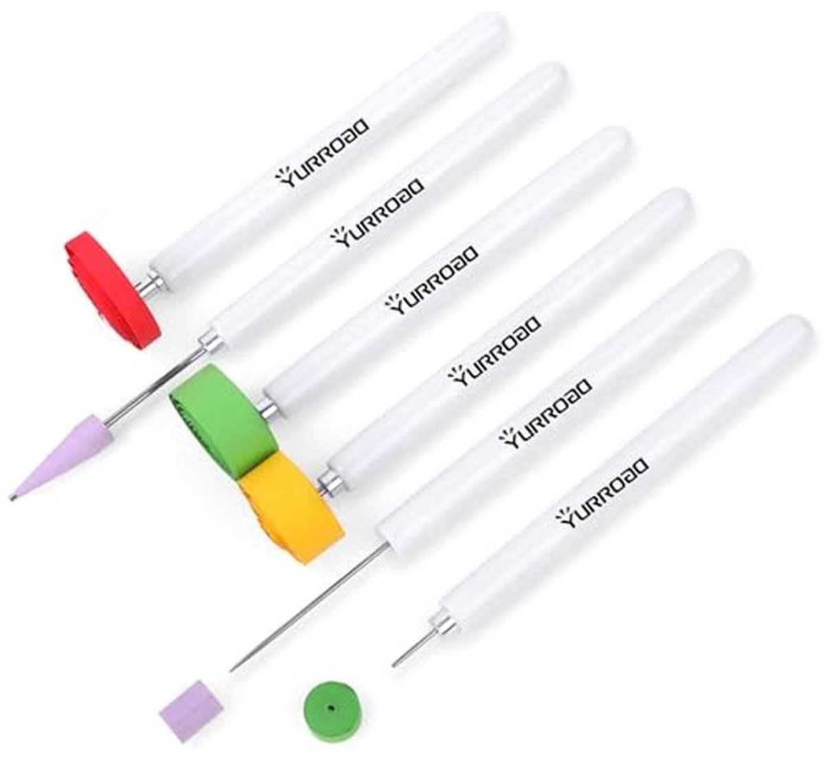 Multifunctionele Quilling Tool Set - 6 Stuks Quilling Pen en Naald voor Quilling Papier