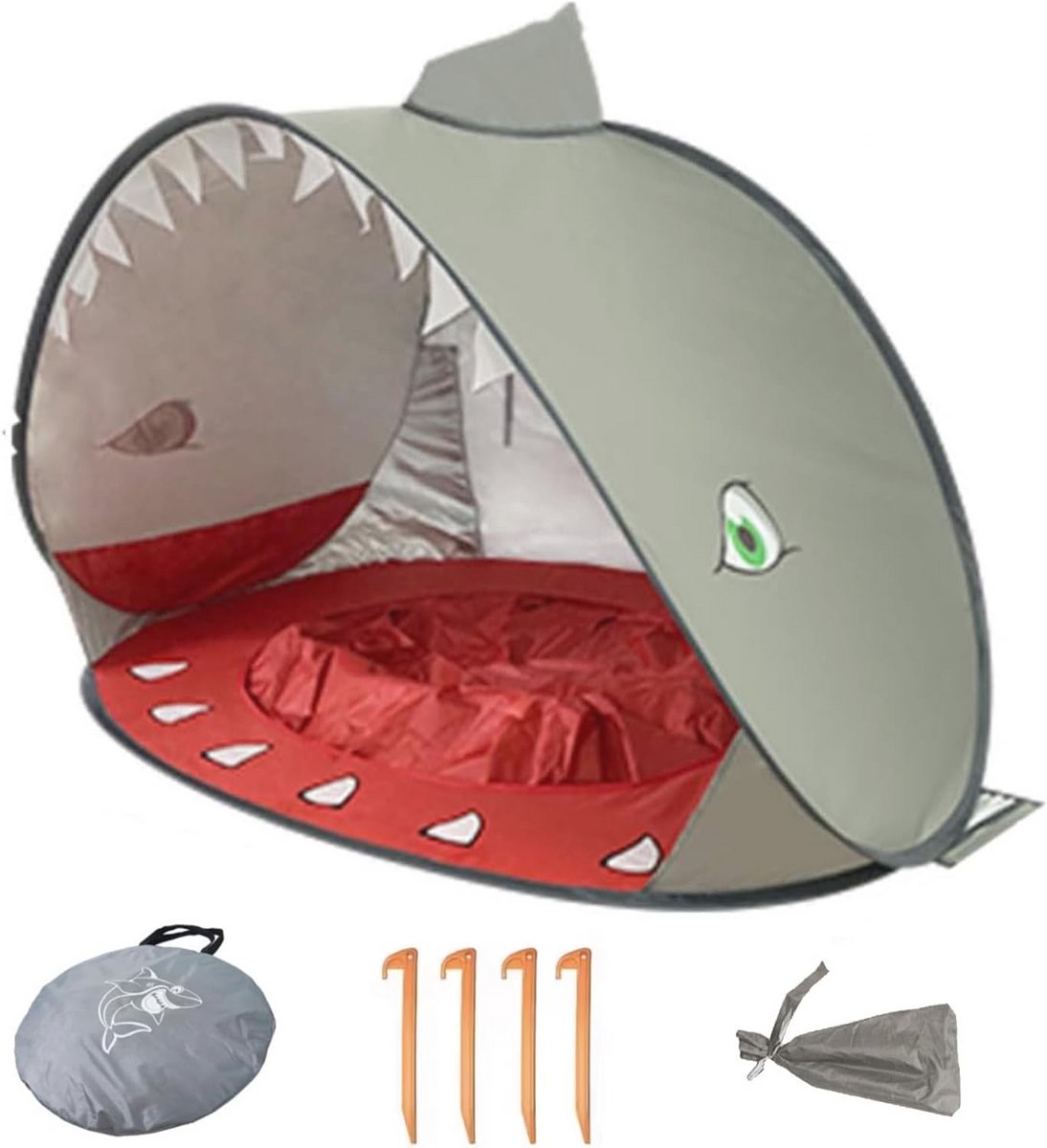 Pop-up strandtent met UV-bescherming voor kinderen