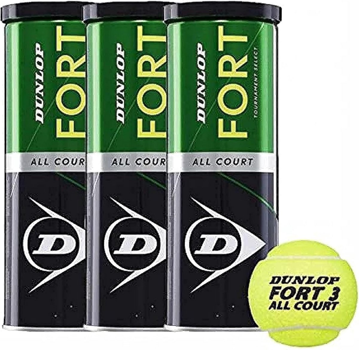 Tennisballen Tripack - 9 Stuks voor Alle Court Types