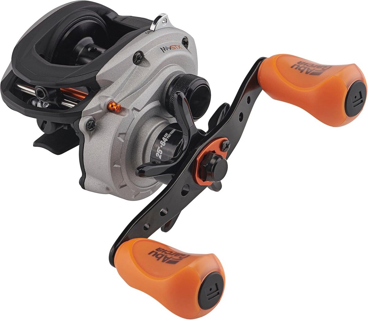 Low Profile Baitcast Vismolen voor Roofvissen - Grijs/Oranje