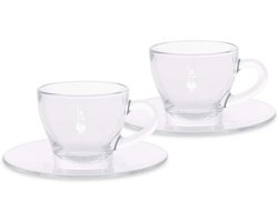 Set van 2 Cappuccino Kopjes met Schotels - Ideaal voor Koffieliefhebbers