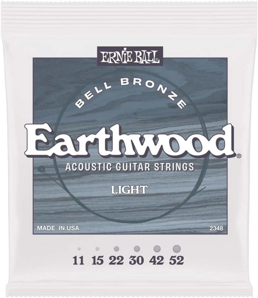 Light Earthwood Bell Bronze Acoustic Guitar Strings 11-52