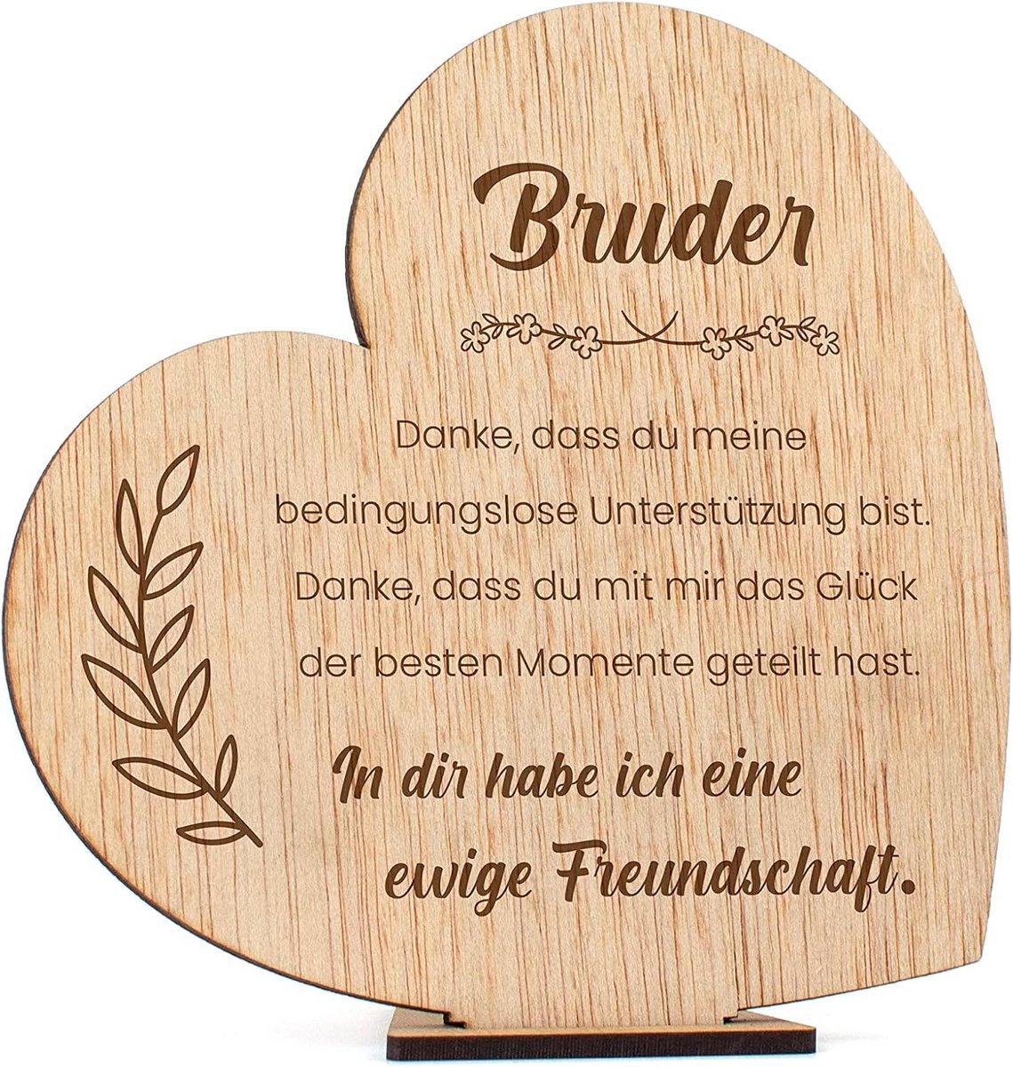 Houten kaart voor broer - Originele verjaardags- en cadeau-ideeën