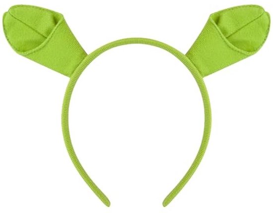 Groene Hoofdband met Shrek Oren voor Volwassenen – Perfect voor Kostuums en Feestjes