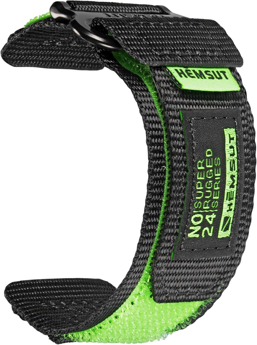 20mm Nylon Horlogeband Geschikt voor Garmin Active 5, Forerunner 55, 165, 245, 645 - Duurzame Sportarmband