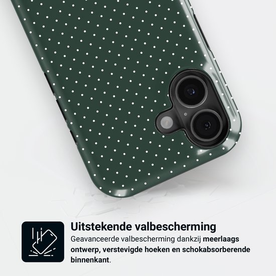 Mobiq - Micro Polka Backcover met Magsafe geschikt voor iPhone 16 ...