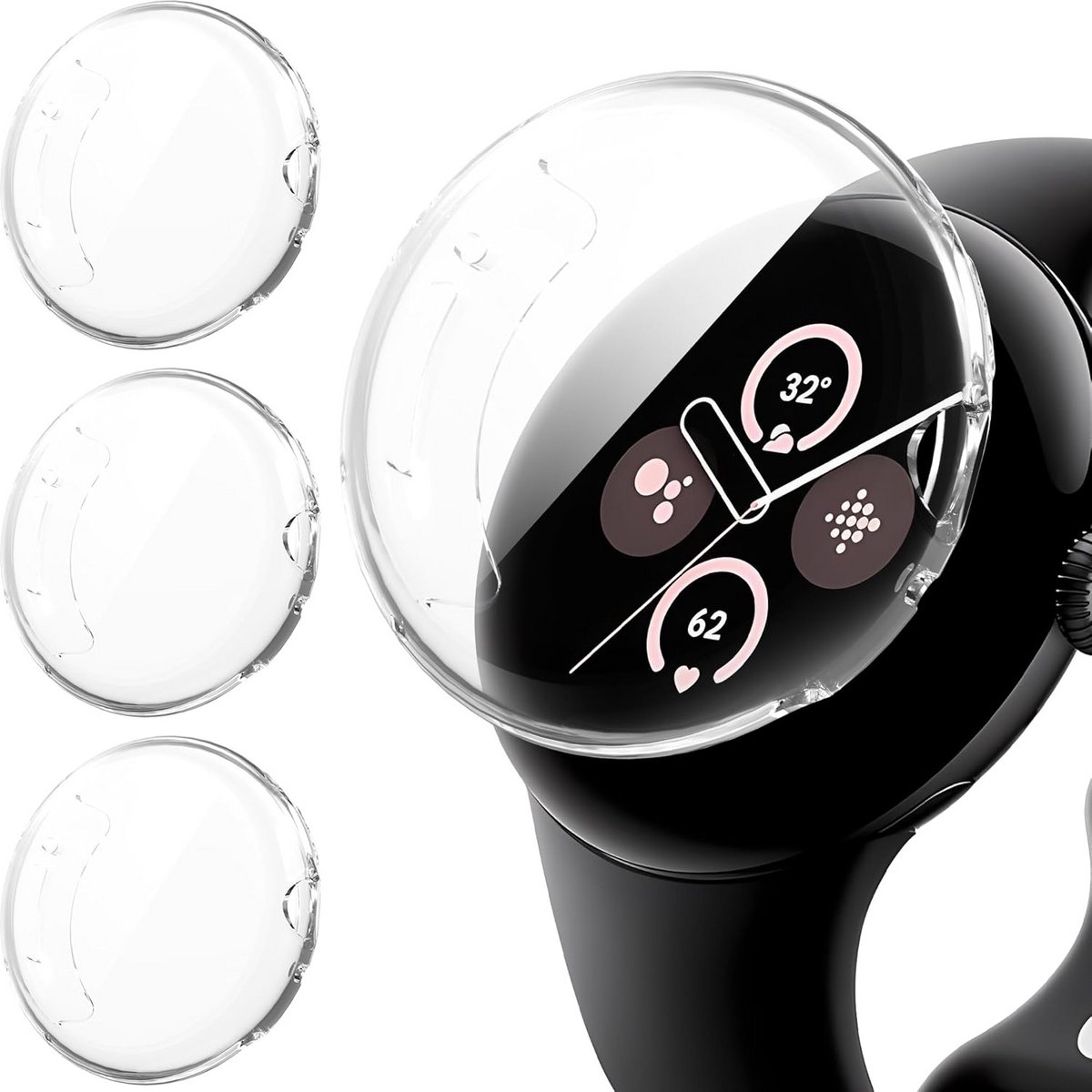 Screen Protector en Beschermhoes voor Google Pixel Watch 2 - Krasbestendig en Zacht TPU