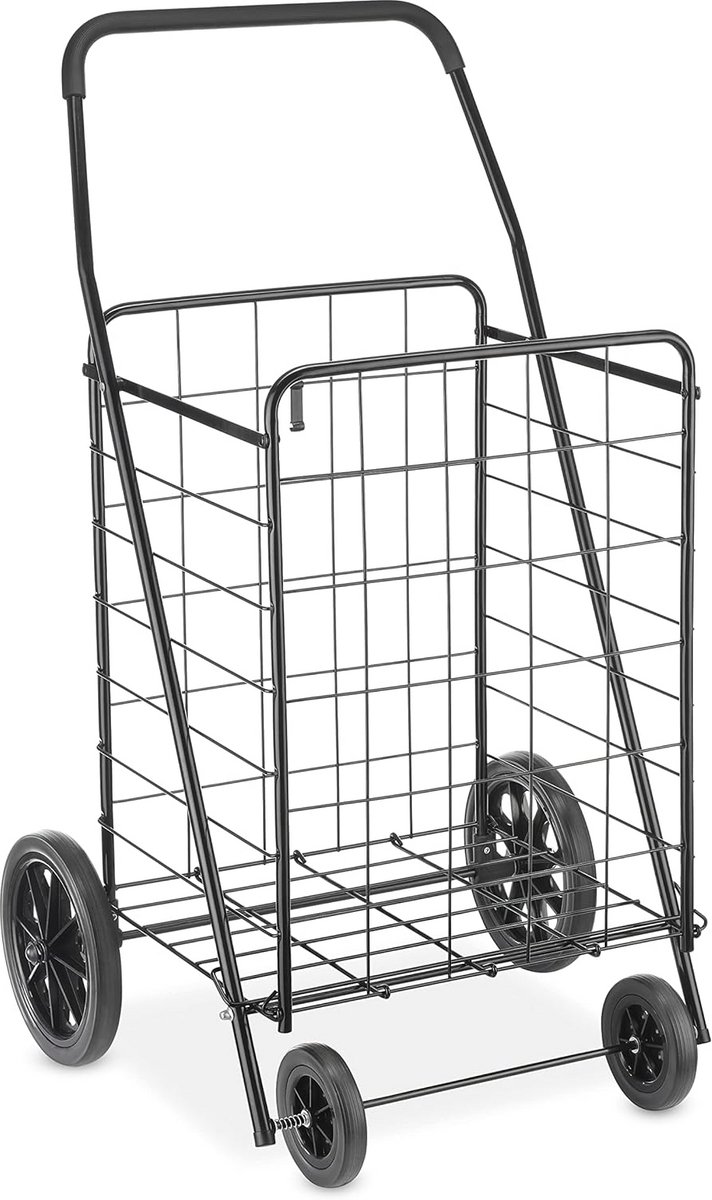 Deluxe Rolling Utility Cart XL - Zwart