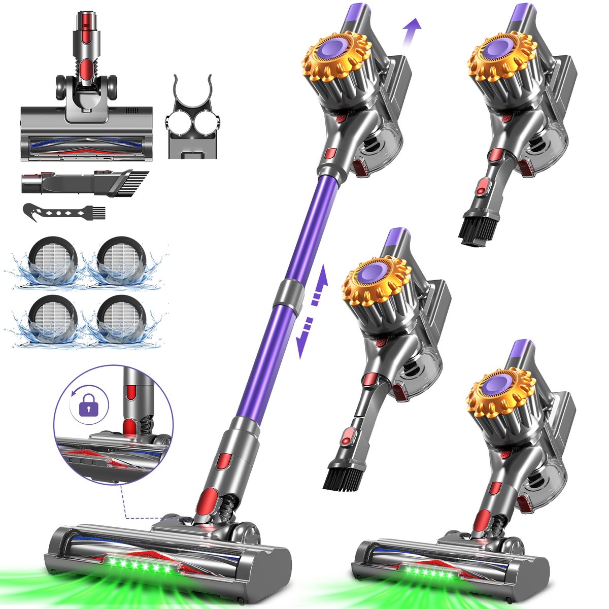 Fukstern Steelstofzuiger Draadloos - (EAN: 4255914400118)