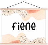 Porte-affiche avec affiche - Affiche scolaire - Fiene - Pastel - Fille - 60x45 cm - lattes vierges