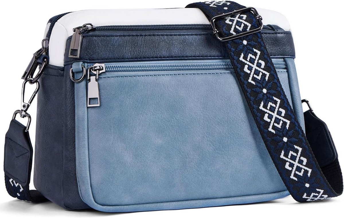 Crossbody Telefoon Tas met Doorzichtig Vak, Schoudertas met 8 Kaartsleuven